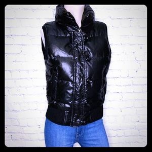 POSH PATRIZIA LUCA Black Real Duck Down Puff Vest